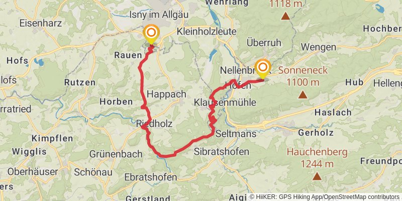 Wasserläufer - Route stage 3 Map