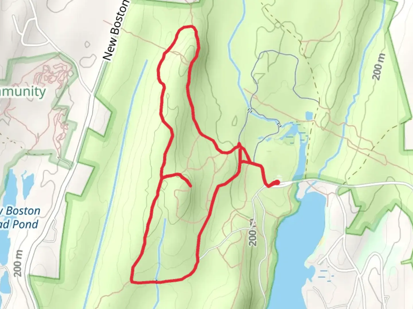 An image depicting the trail Wells State Park Loop and its surrounding area.