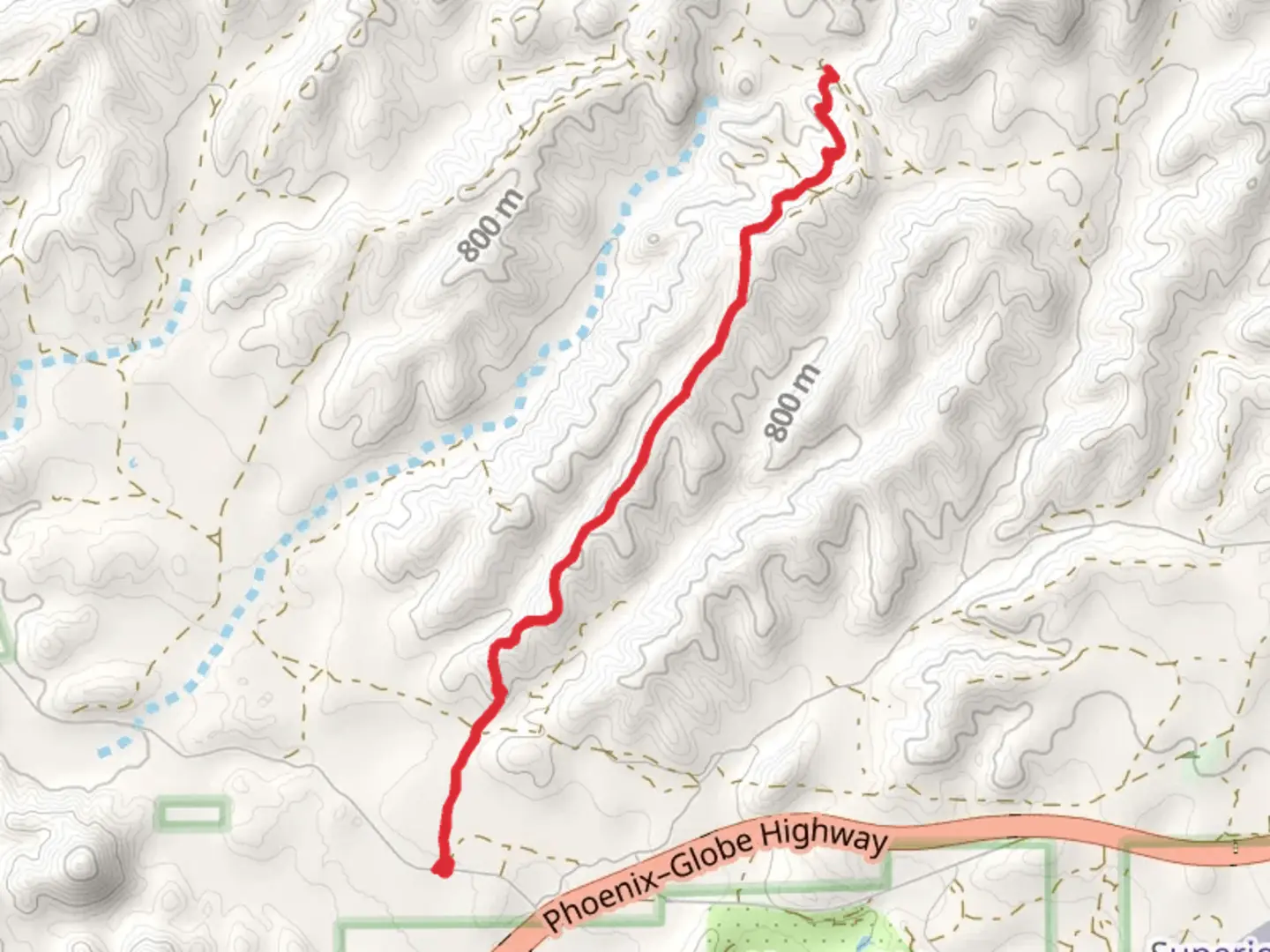 An image depicting the trail Whitford Canyon via Arizona Trail and its surrounding area.