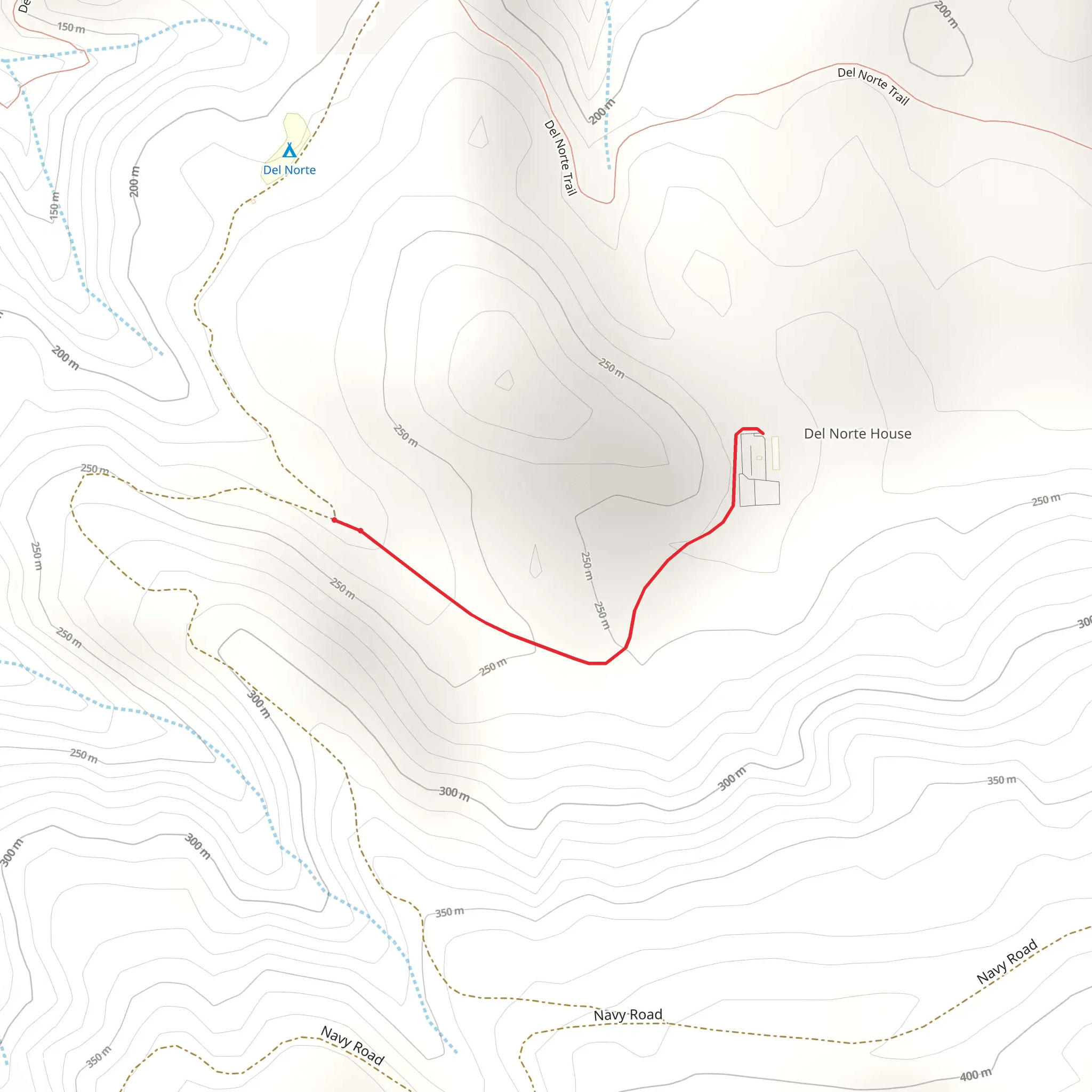 Del Norte Road Trail mobile static map