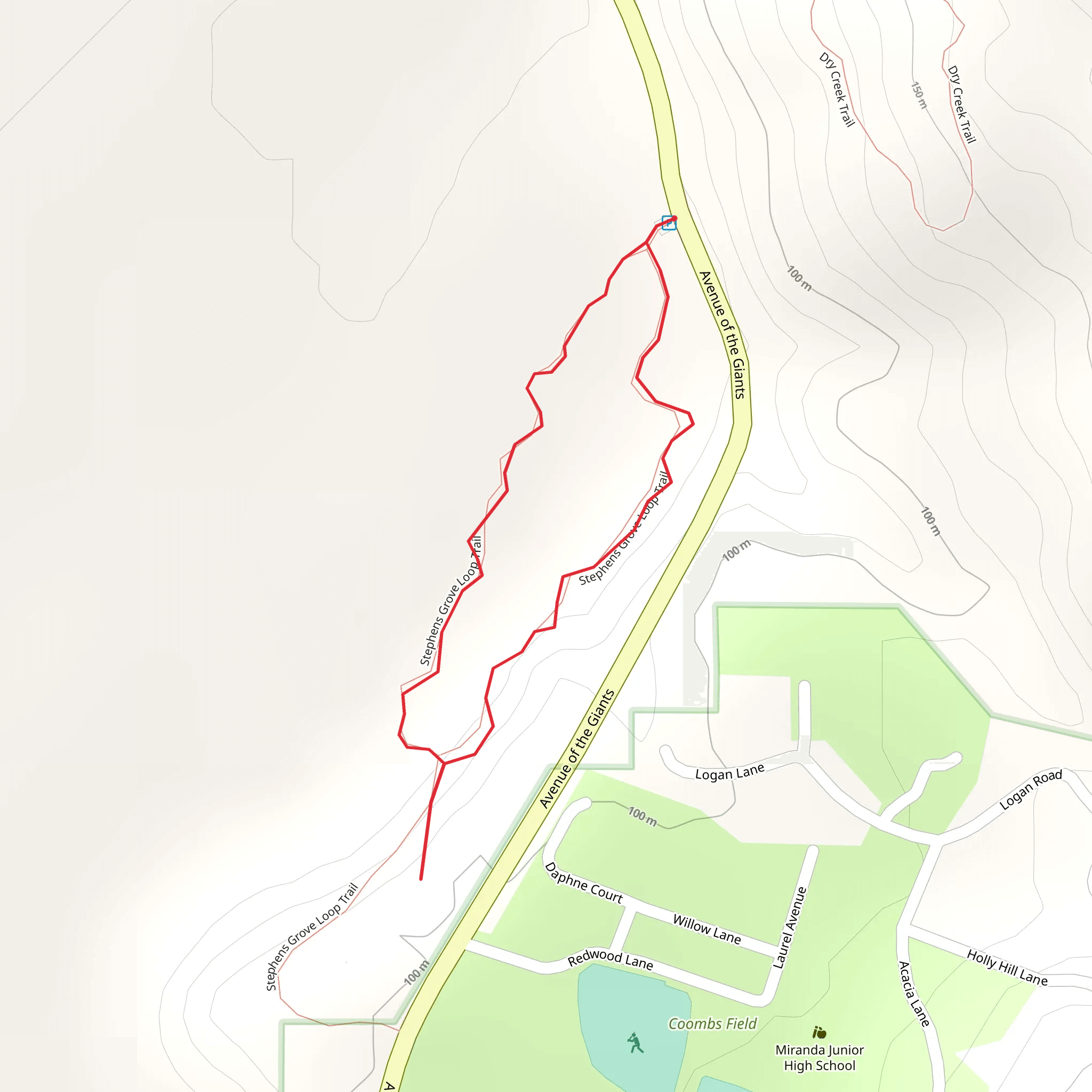 William Stephens Grove Loop mobile static map