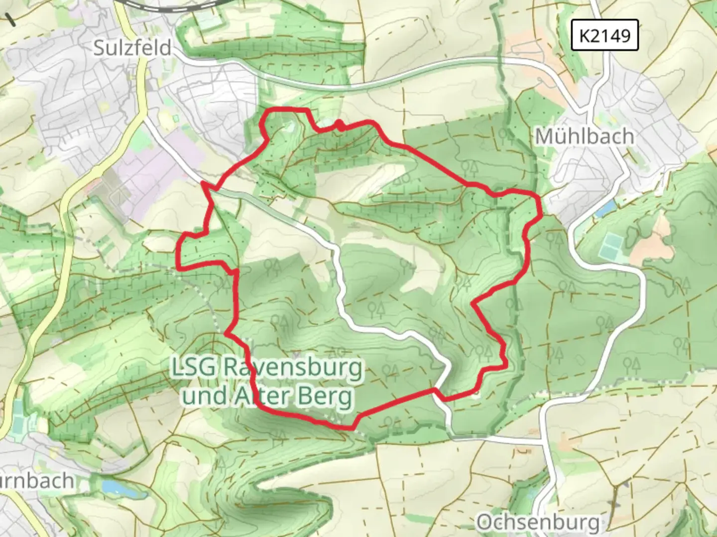 An image depicting the trail Ravenburg Tour and its surrounding area.