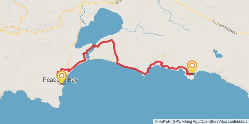 Bibbulmun Track stage 44 Map