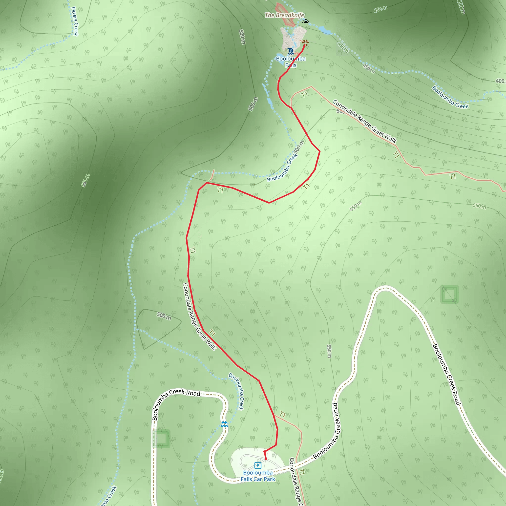 Booloumba Falls Walk mobile static map
