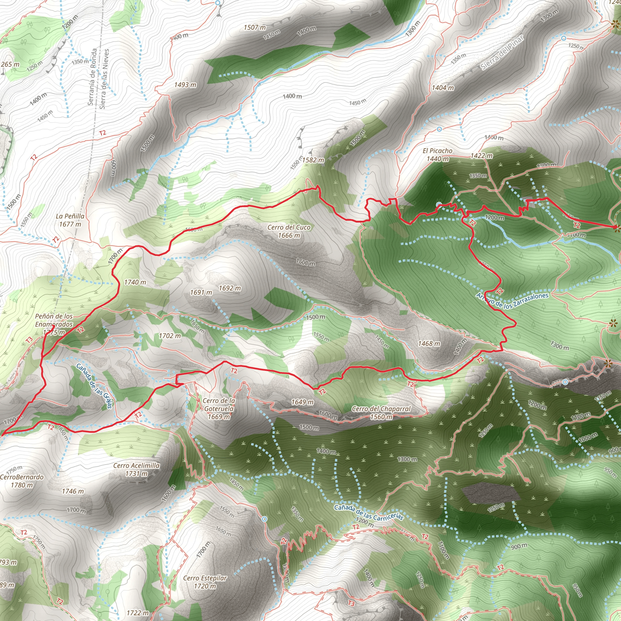 Circular Hasta el Peñón de los Enamorados mobile static map