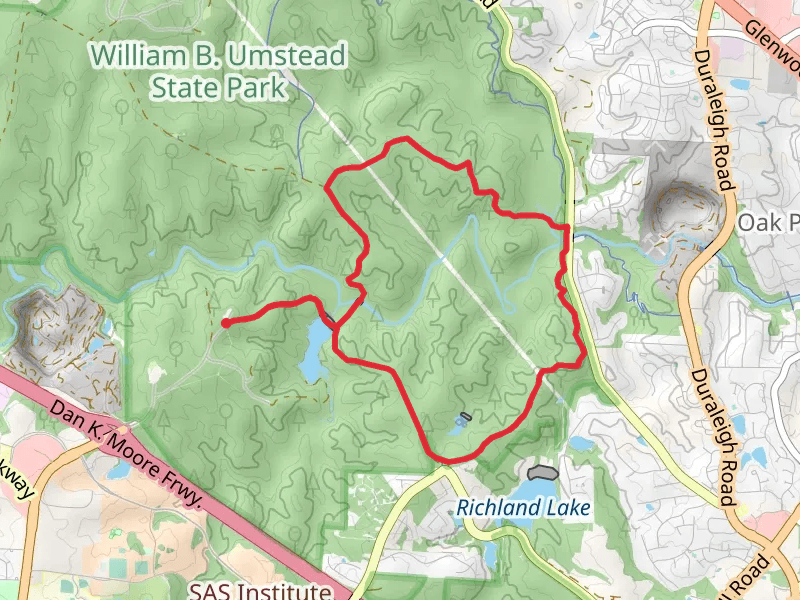 Cedar Ridge, South Turkey Creek and Reedy Creek Lake Loop Trail