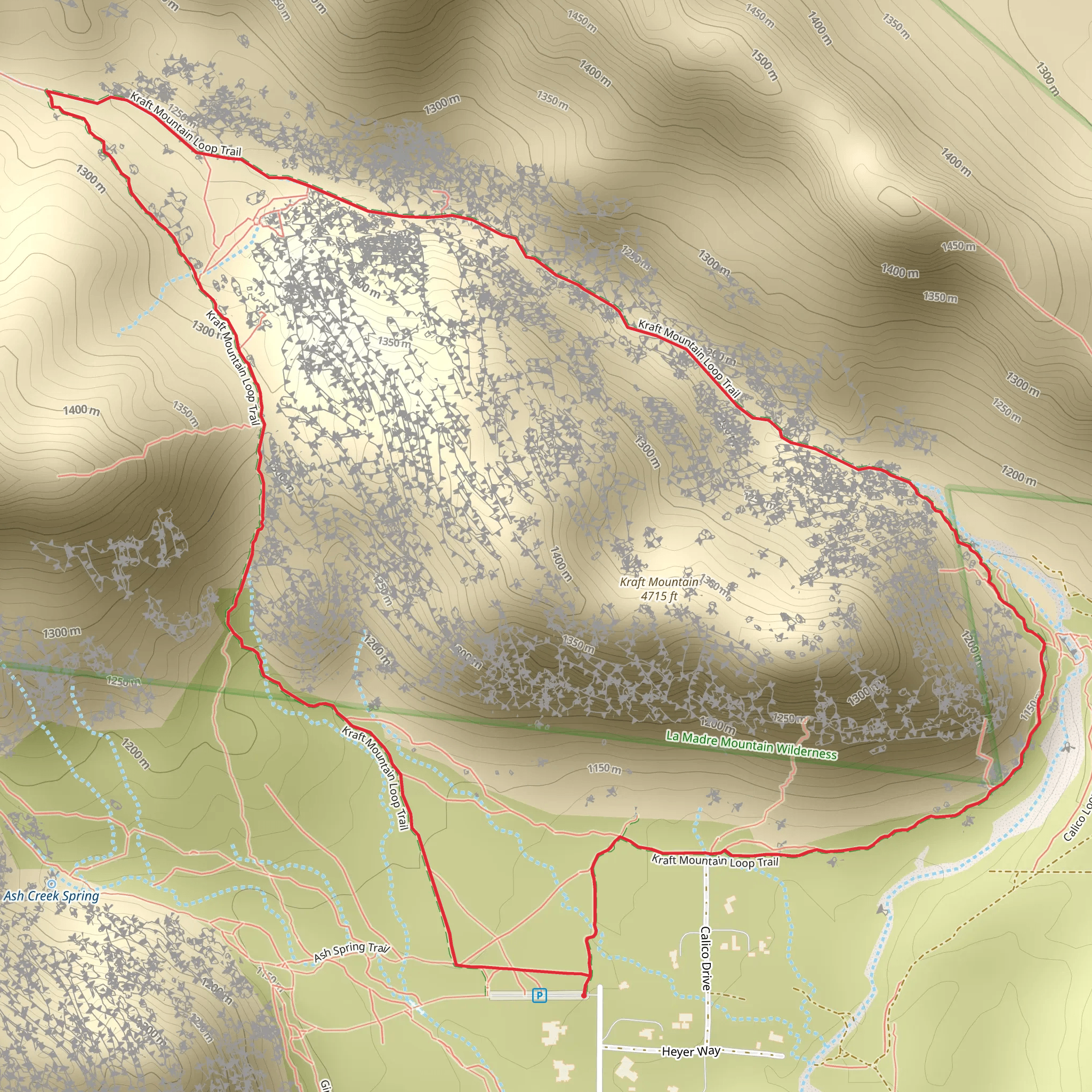 Kraft Mountain Loop mobile static map