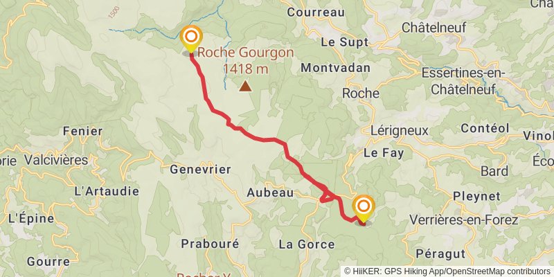 GR 3 - Vallee De La Loire stage 11 Map