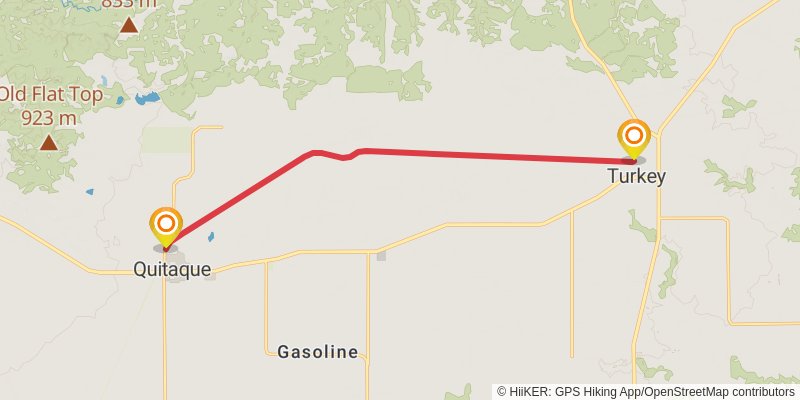 Caprock Canyons Trailway stage 3 Map