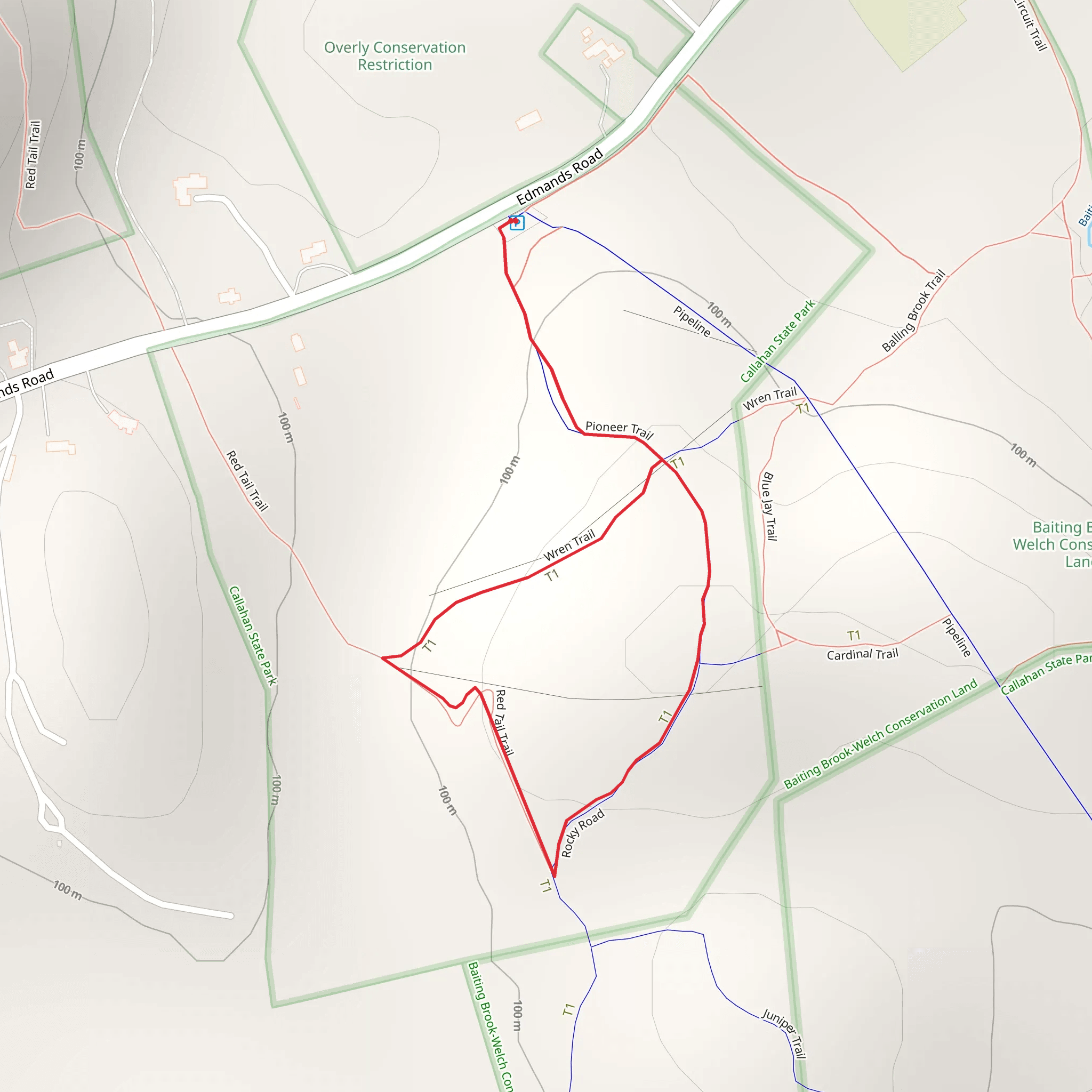 Pioneer Trail mobile static map