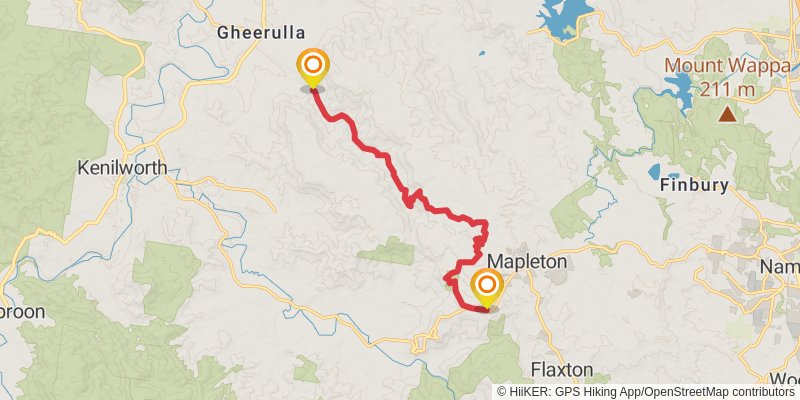 Sunshine Coast Great Walk stage 2 Map