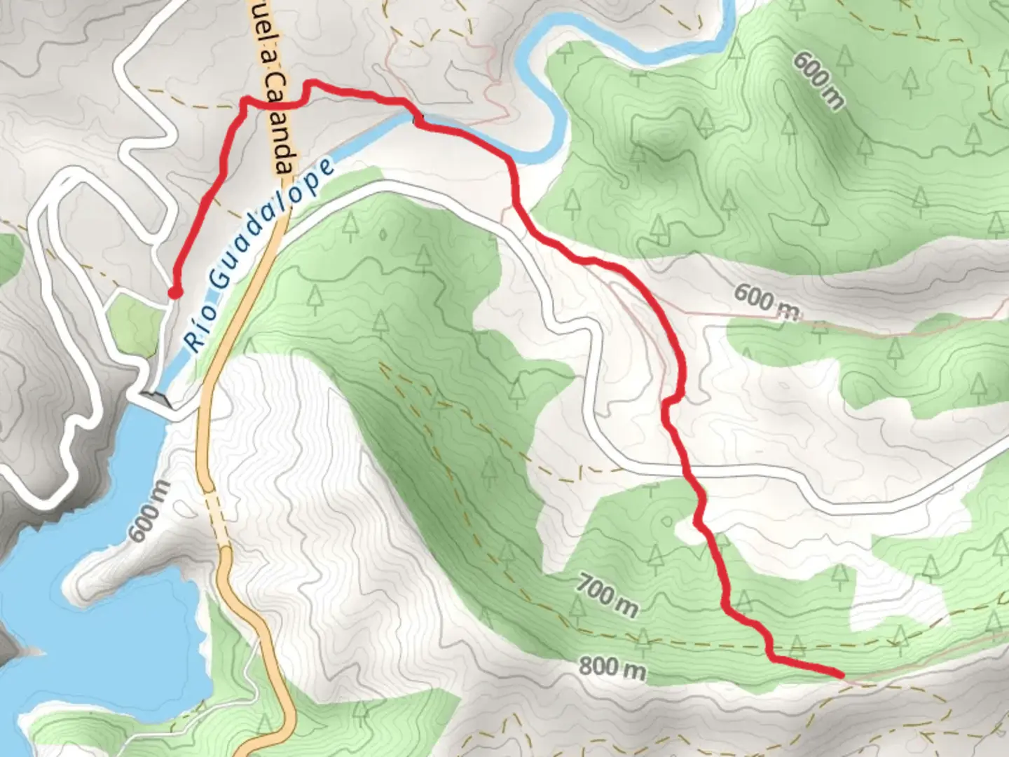 An image depicting the trail Camping of Castellote - Hermitage of Santa Bárbara PR TE 84 and its surrounding area.