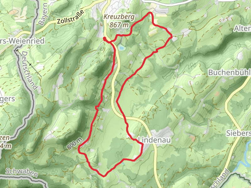 Wandergebiet Scheidegg via Wandertrilogie