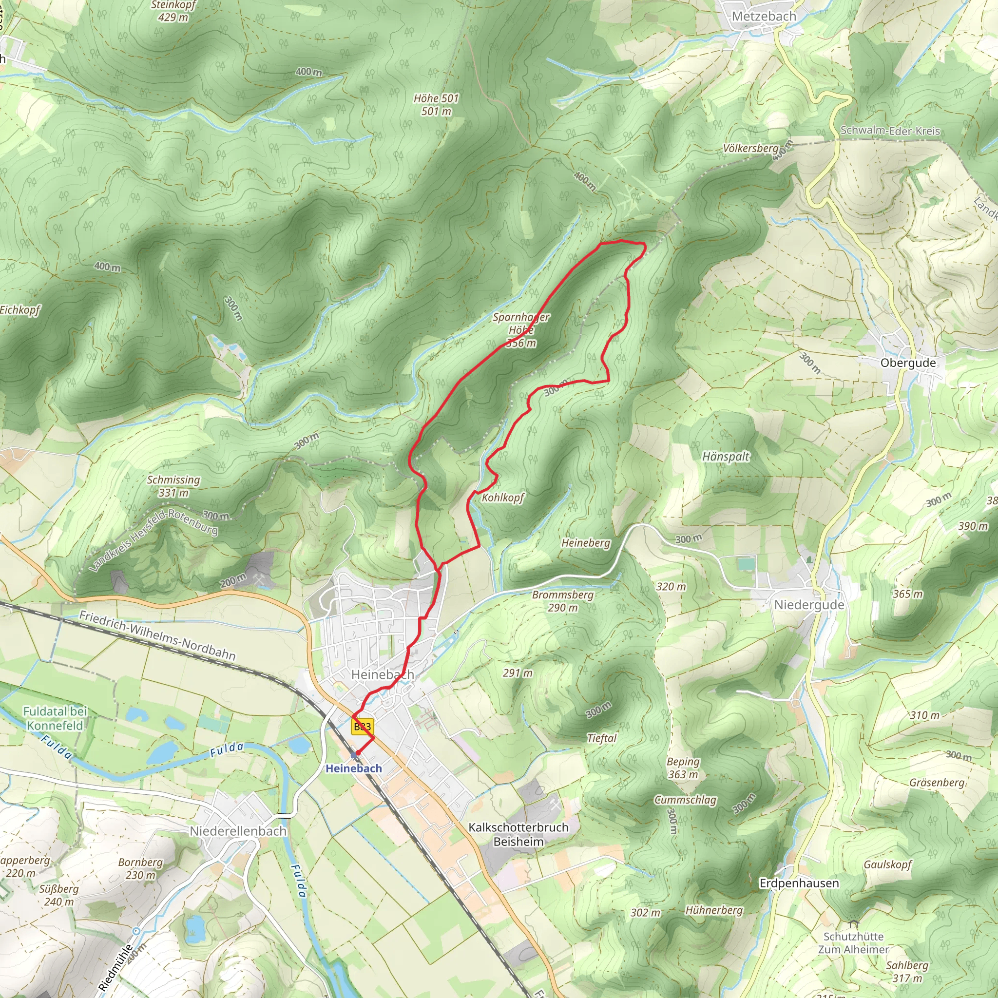 Sparnhagen Hohe via Sparnhagen Tour mobile static map