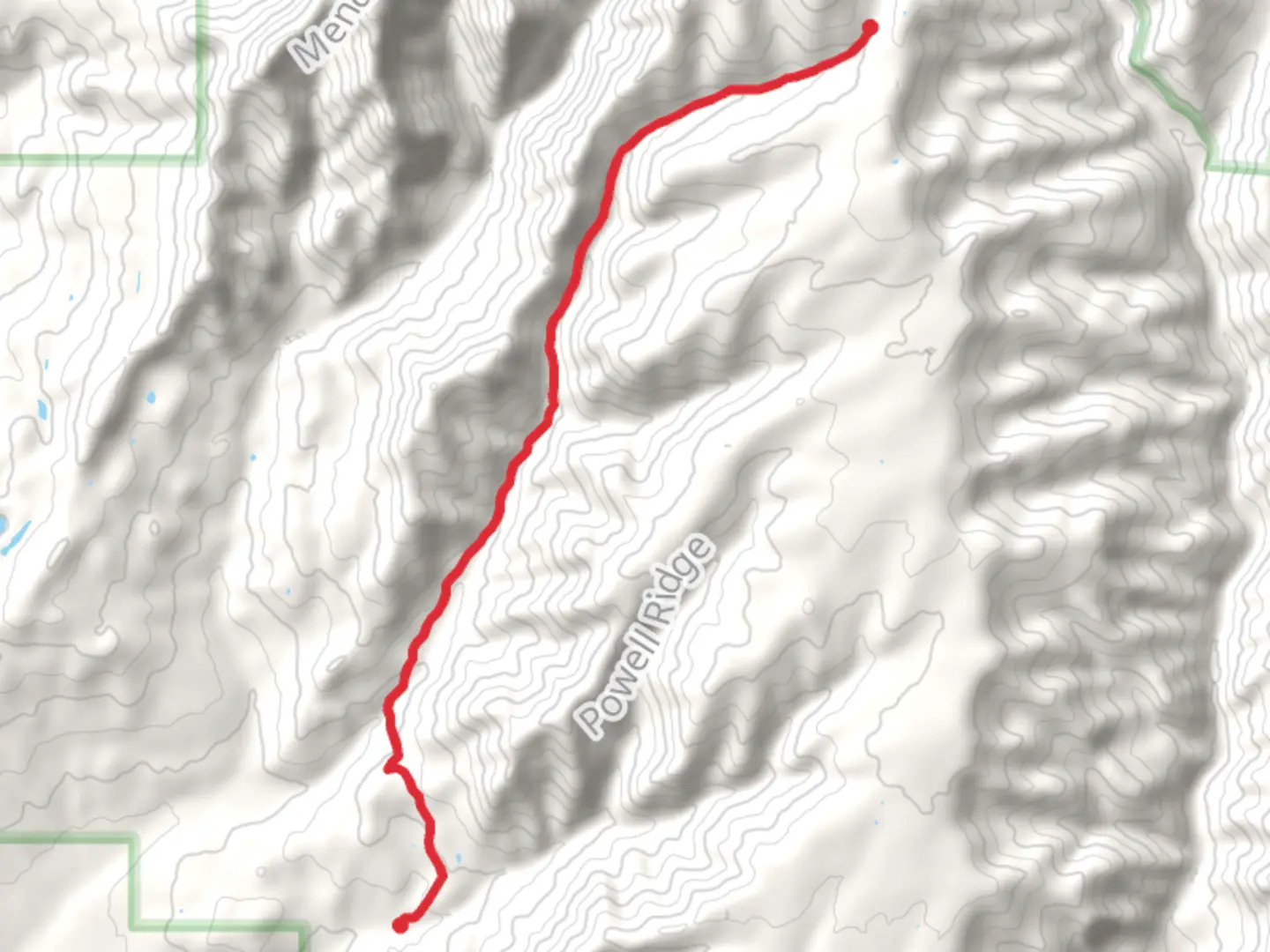 An image depicting the trail Dyer Creek Trail and its surrounding area.
