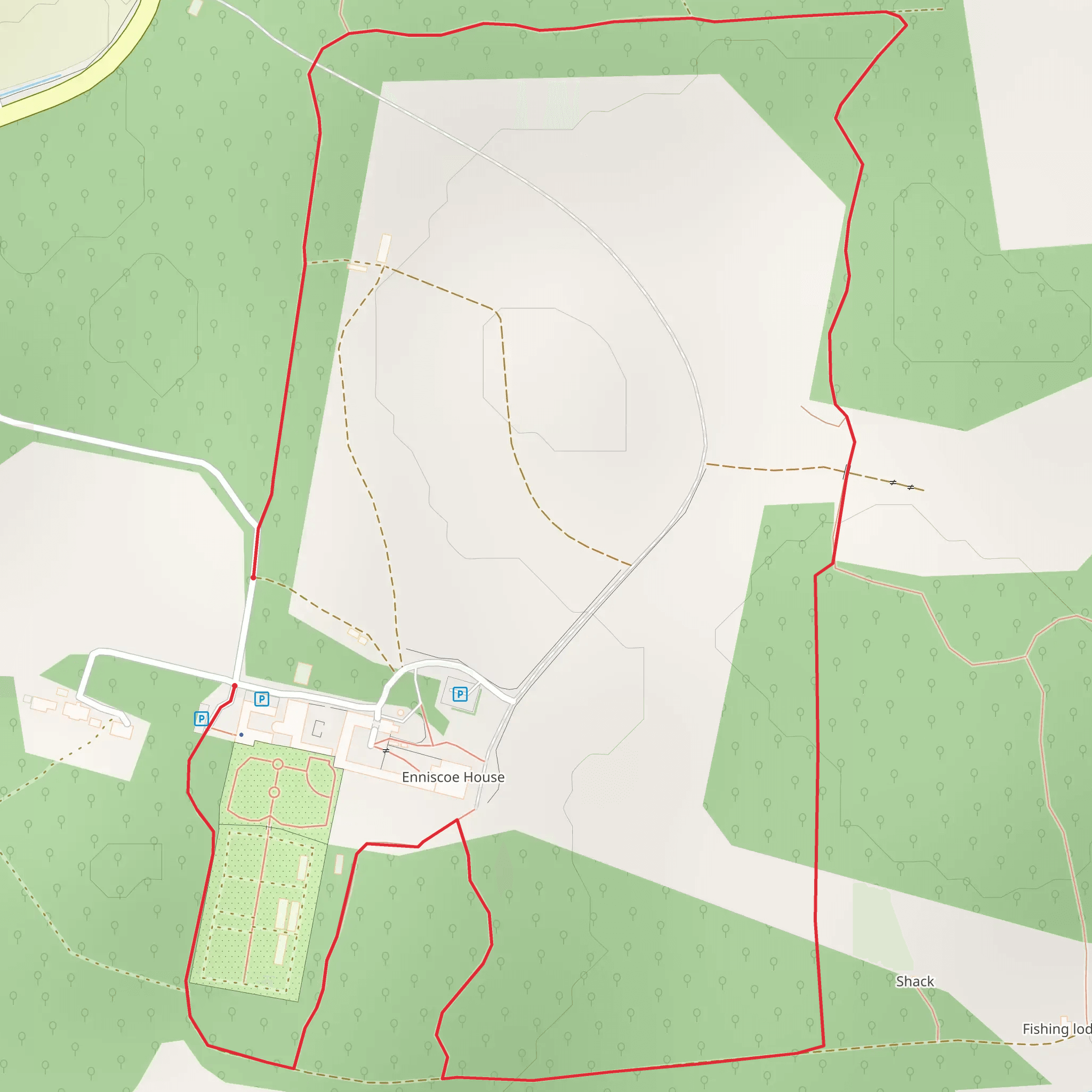 Enniscoe House Loop mobile static map