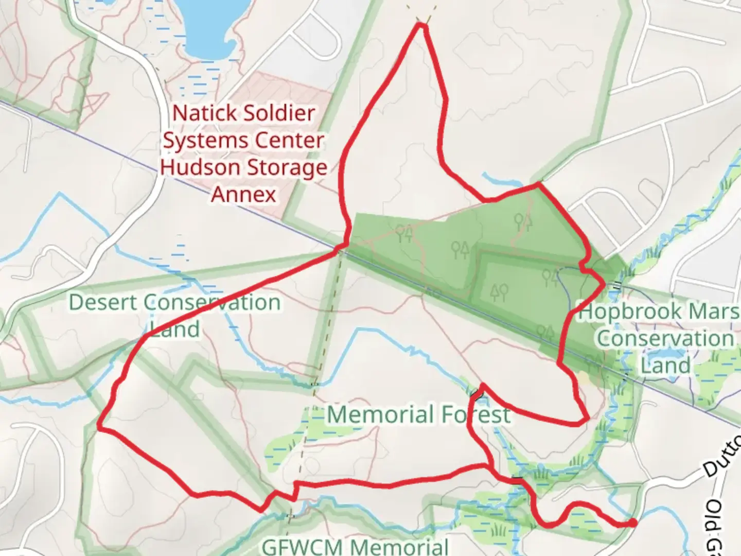 An image depicting the trail Plymton Loop Trail and its surrounding area.