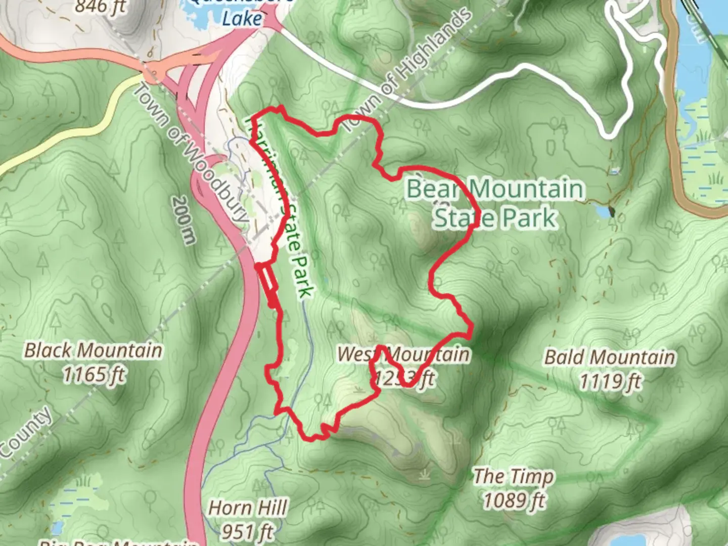 An image depicting the trail West Mountain Loop vi Fawn Trail and its surrounding area.