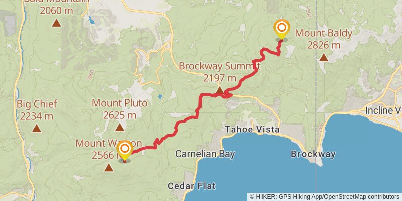 American Discovery Trail North Route stage 358 Map
