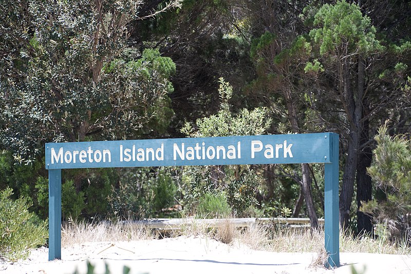 An image depicting the trail Moreton Island National Park and its surrounding area.