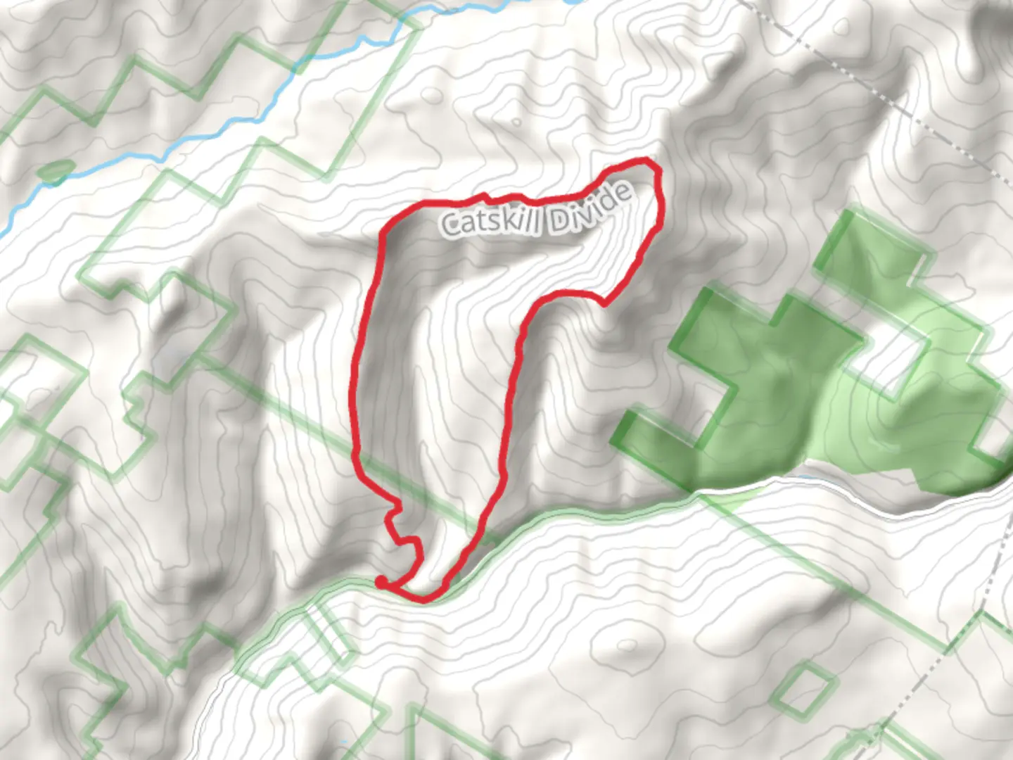 An image depicting the trail Van Wyck Mountain, Table Mountain and Peekamoose Mountain Loop via Long Path and its surrounding area.