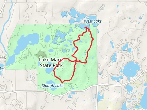 Putnam Lake via Big Woods Loop and Anderson Hill Loop