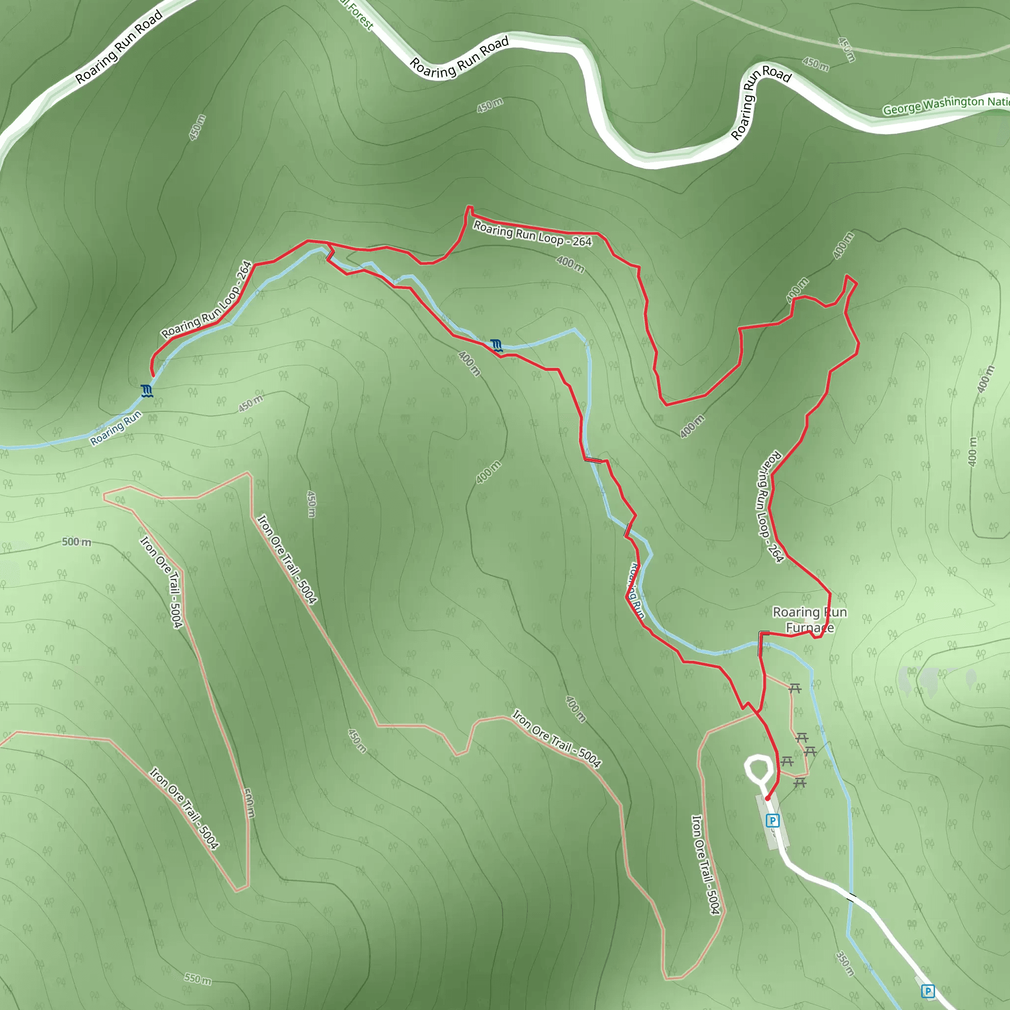 Roaring Run Loop mobile static map