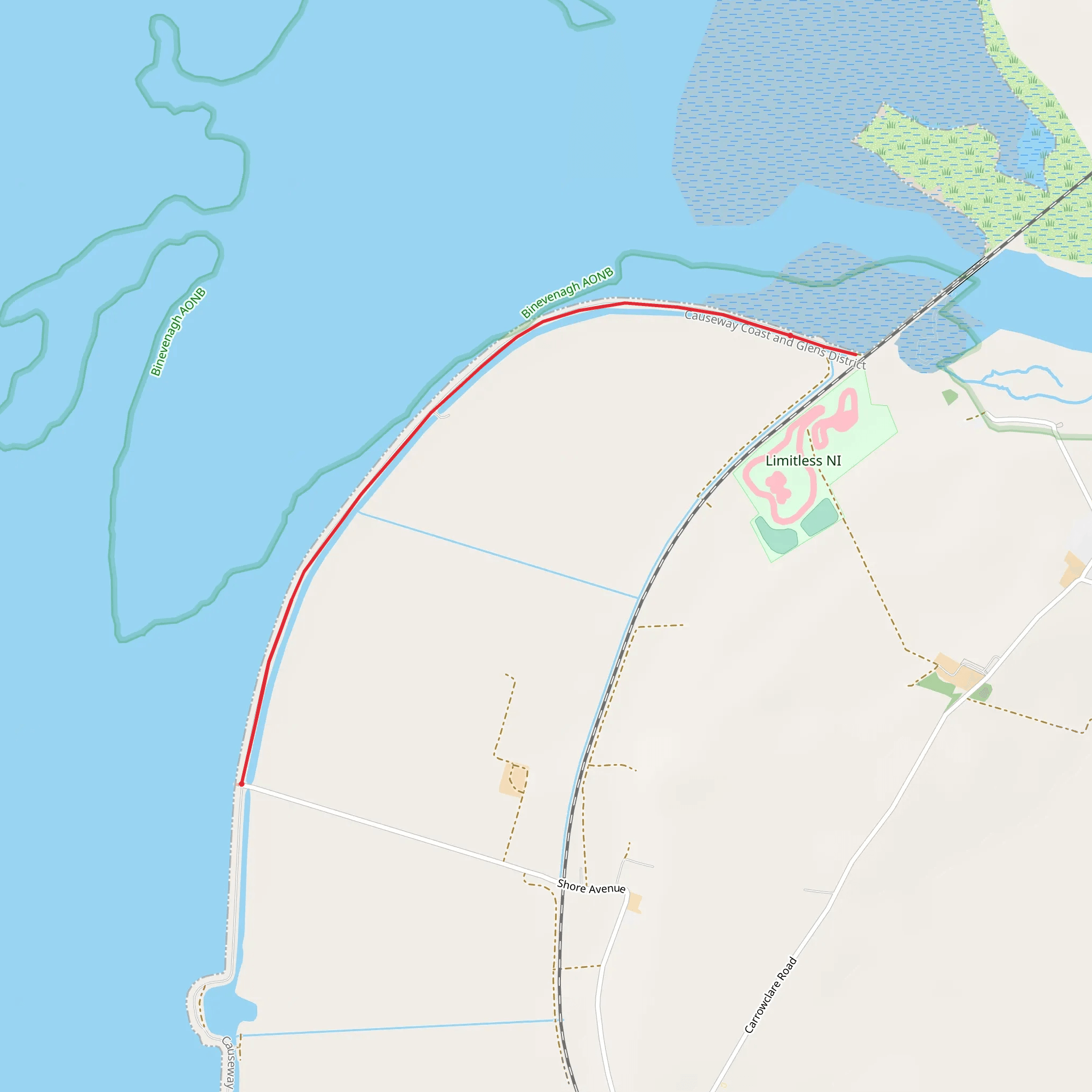 Ballymacran Bank mobile static map