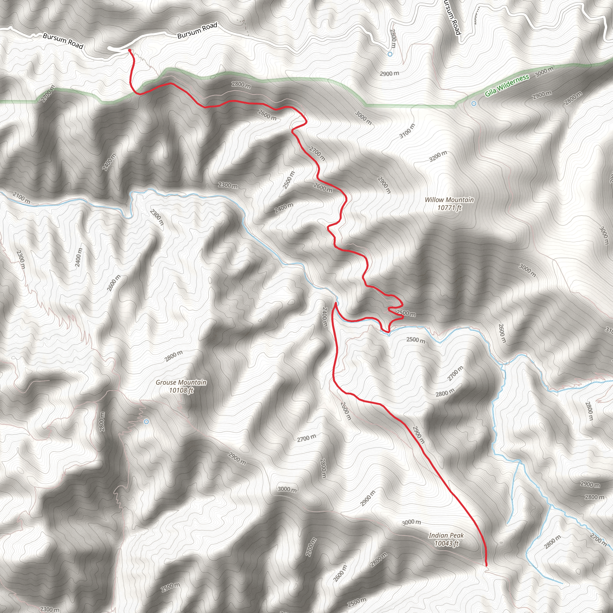 Redstone Trail mobile static map