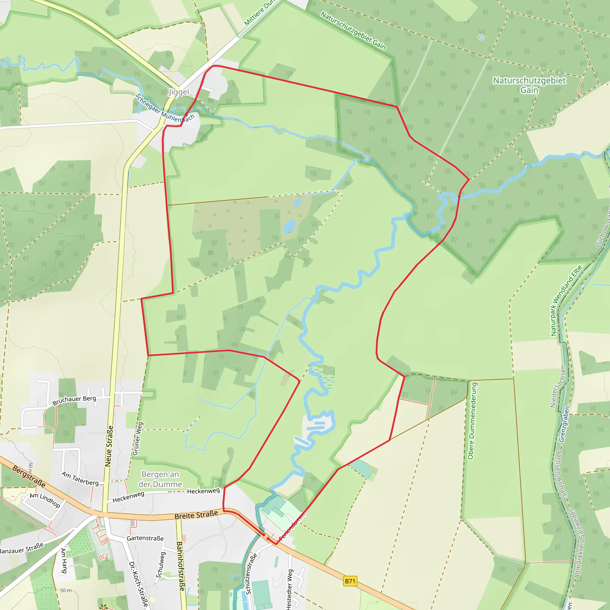 Naturschutz Loop - JIggel mobile static map