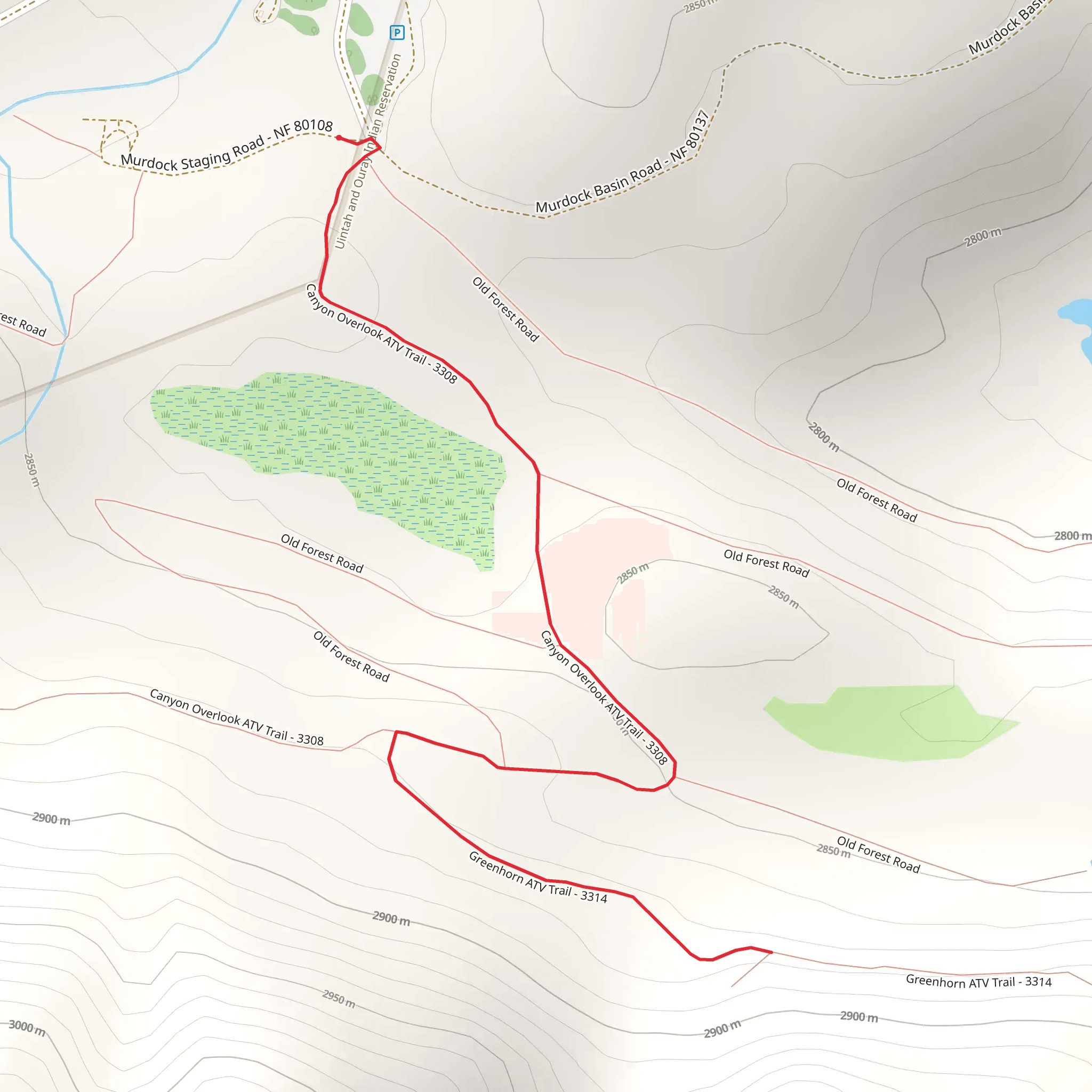 Canyon Overlook mobile static map