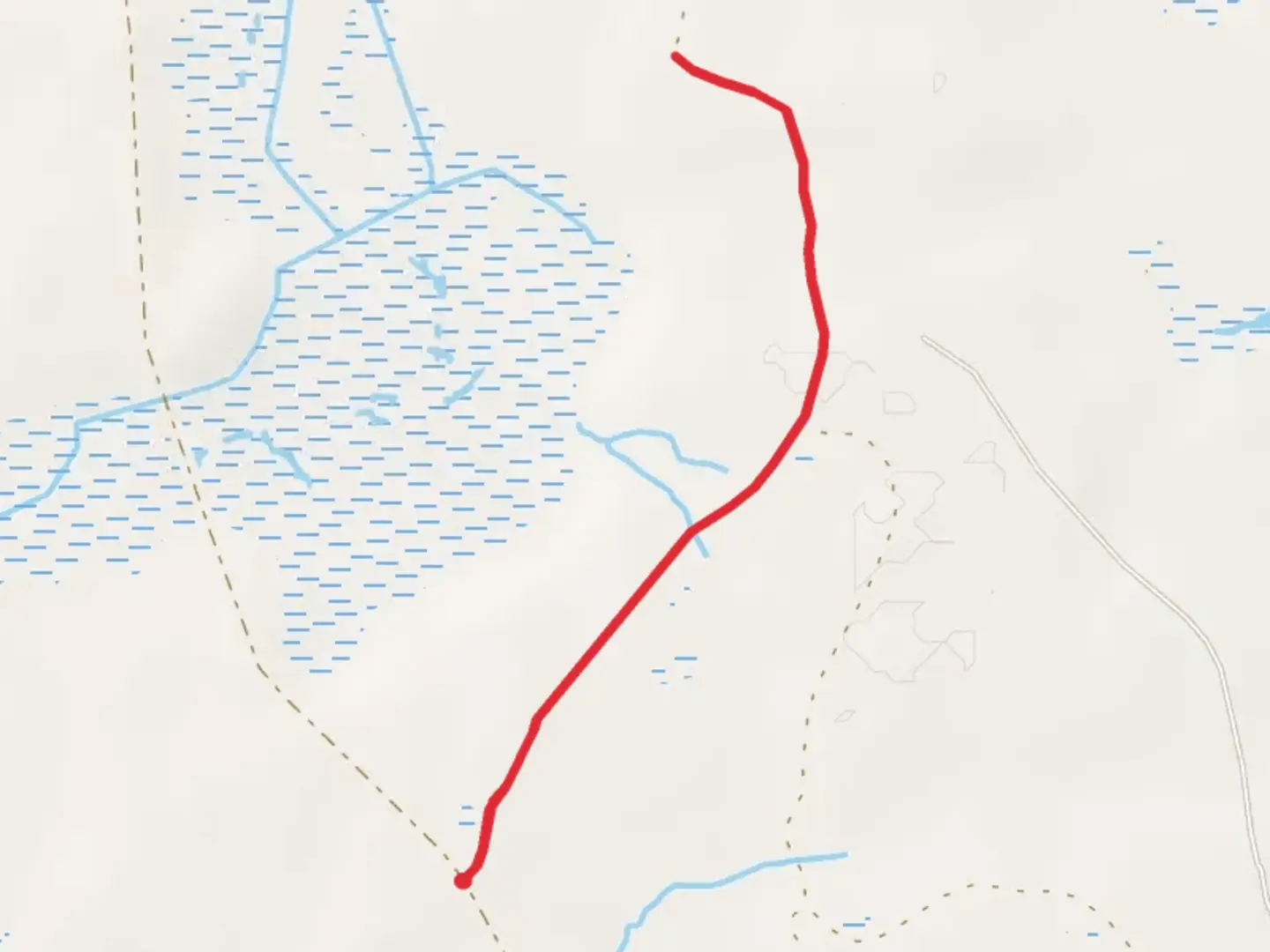 An image depicting the trail Turkey Hill Road and its surrounding area.