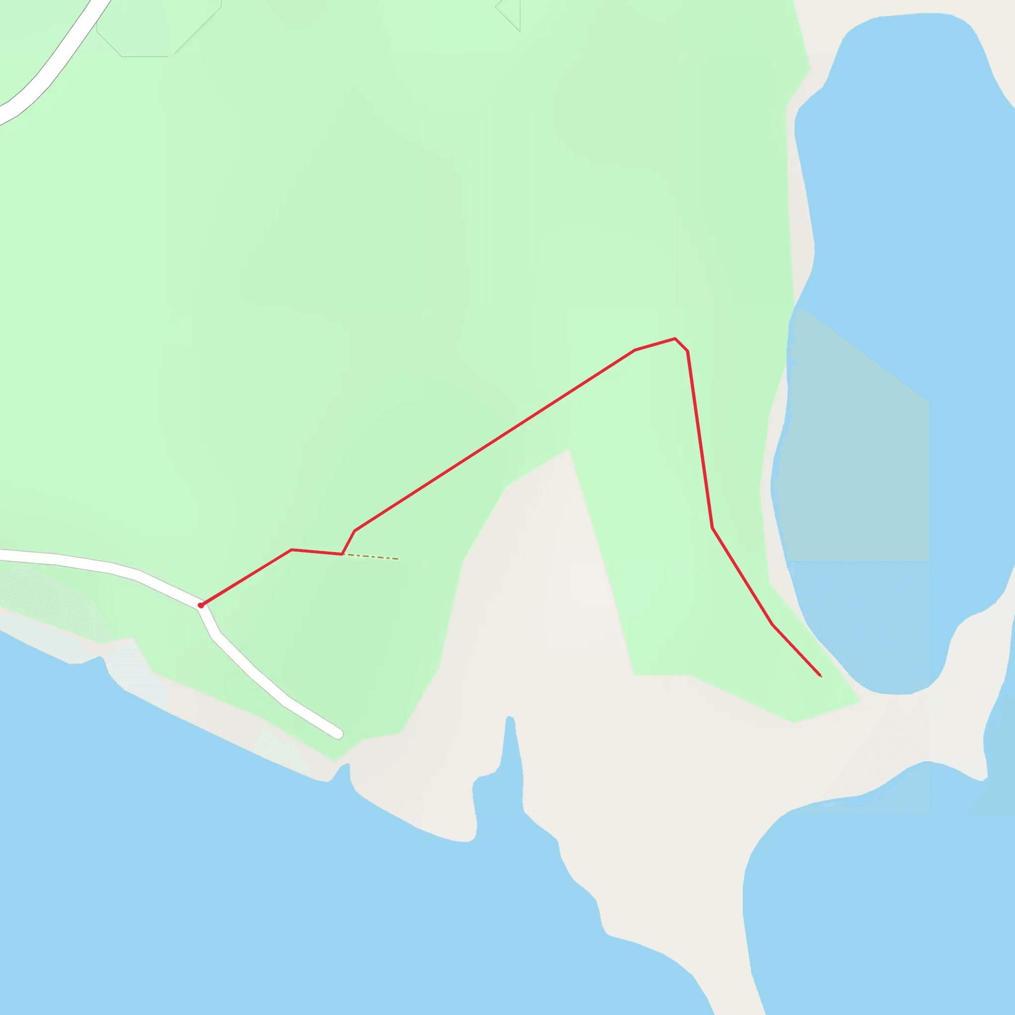 Lake Whitney State Park mobile static map