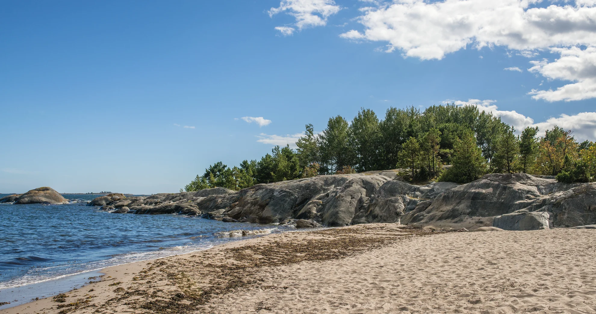 An image depicting the trail Stockholm Archipelago Trail - Sandhamn and its surrounding area.