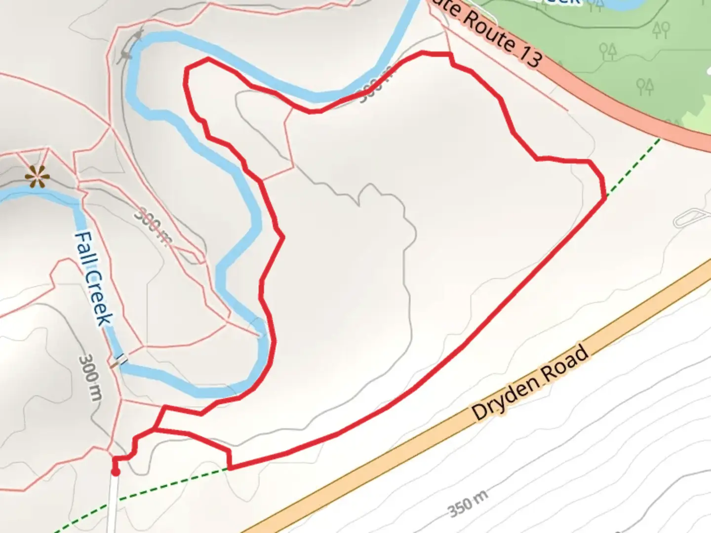An image depicting the trail Cayuga Loop Trail and its surrounding area.