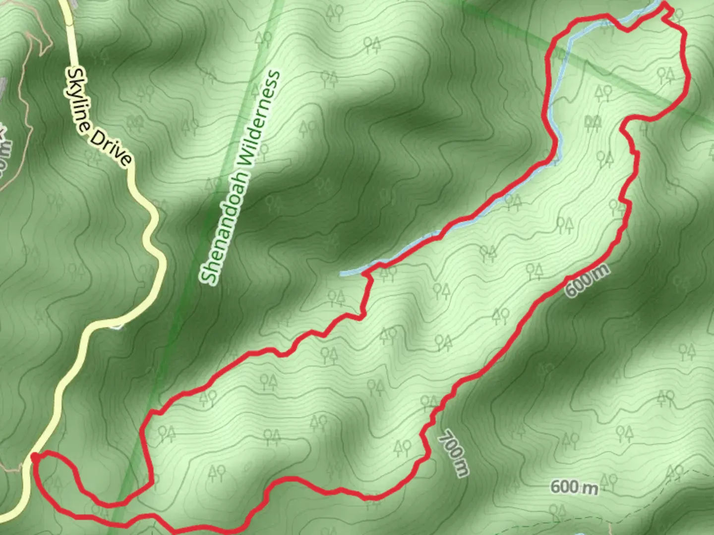An image depicting the trail Buck Hollow Trail and Buck Ridge Trail Loop and its surrounding area.