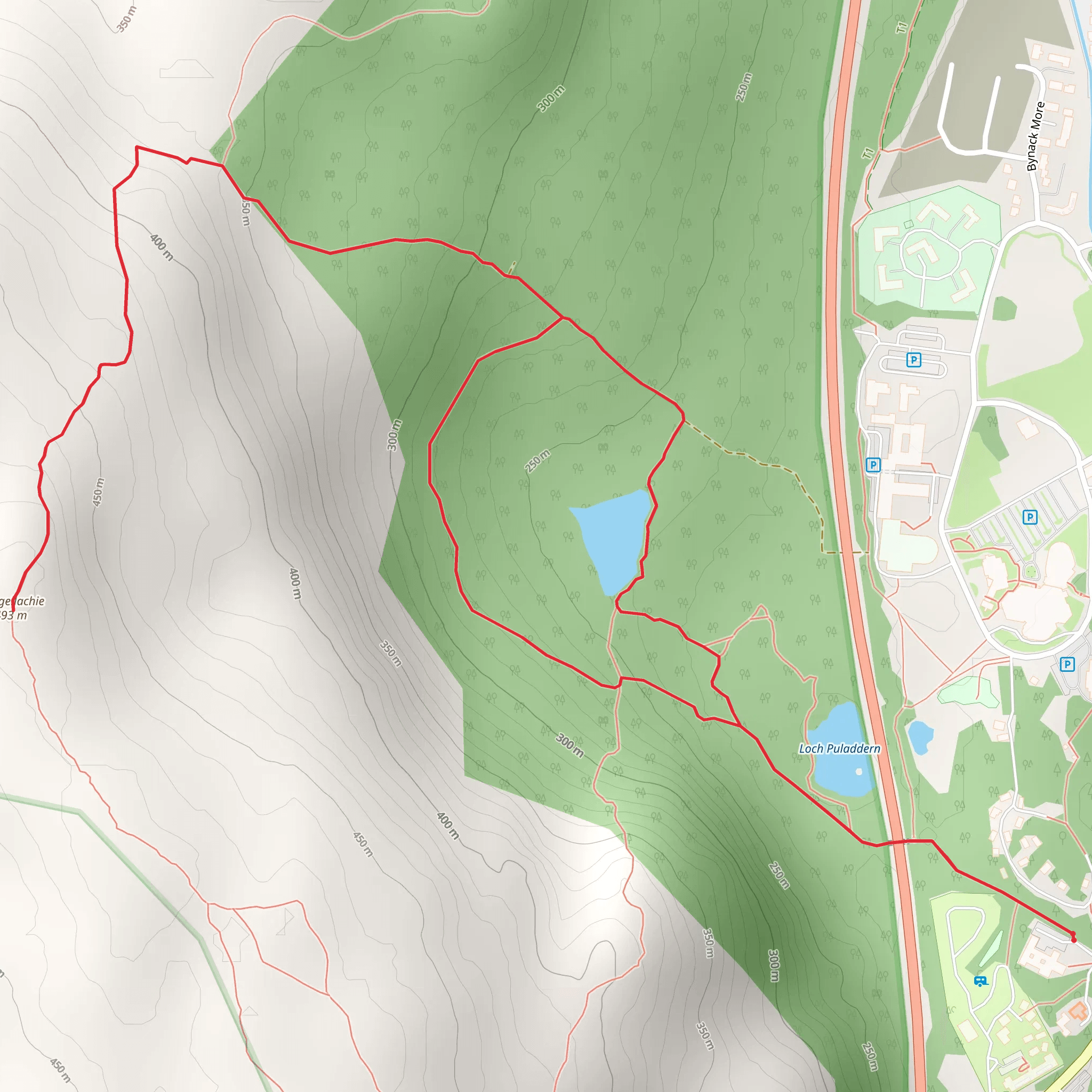 Craigellachie Loop from Aviemore mobile static map