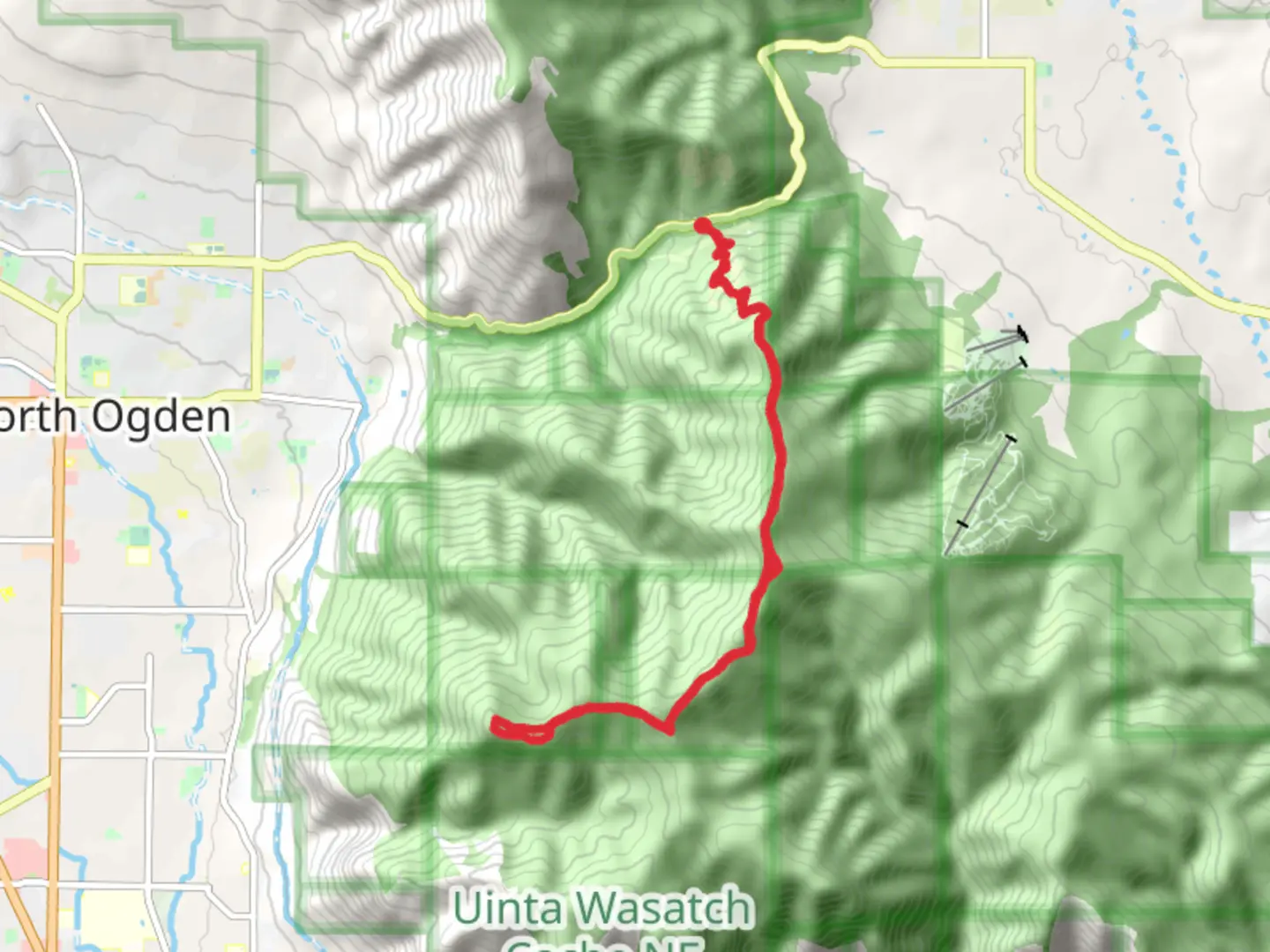 An image depicting the trail Eyrie Peak and Lewis Peak Trail and its surrounding area.