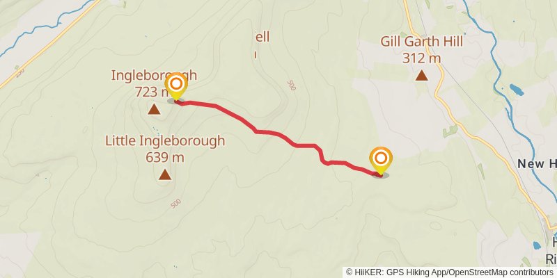 Wild Yorkshire Way alt 3 Map