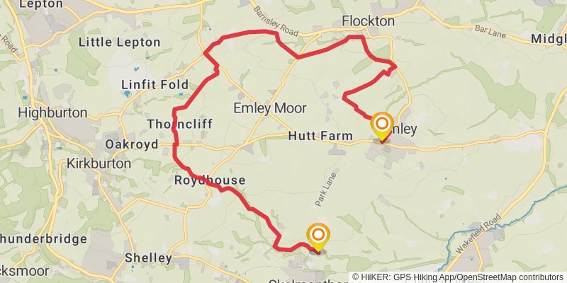 Emley Boundary Way stage 2 Map