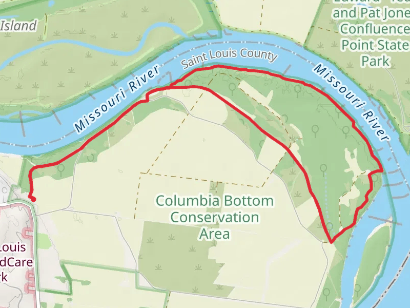 Walk along Missouri River Loop