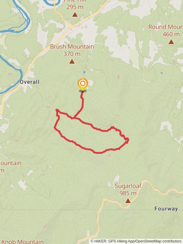 Overall Run and Beecher Ridge Loop Trail