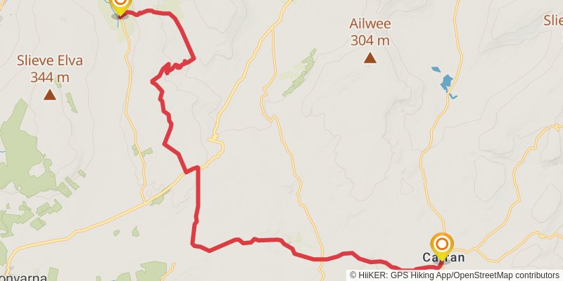 Burren Way stage 3 Map