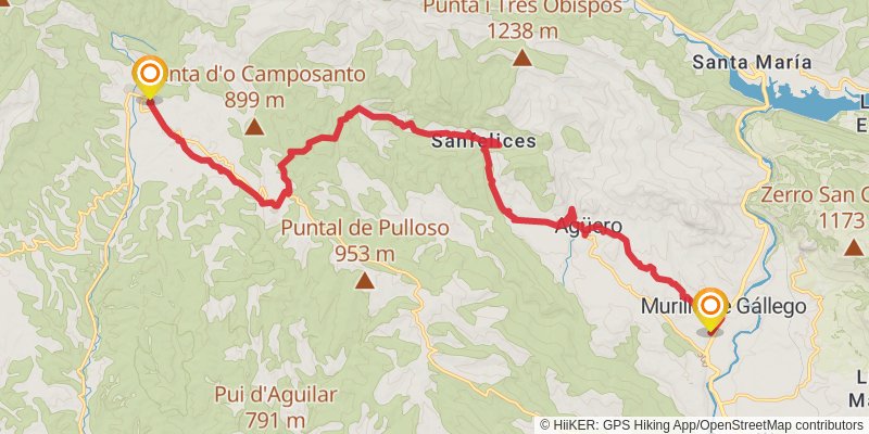 Camino Catalan stage 16 Map