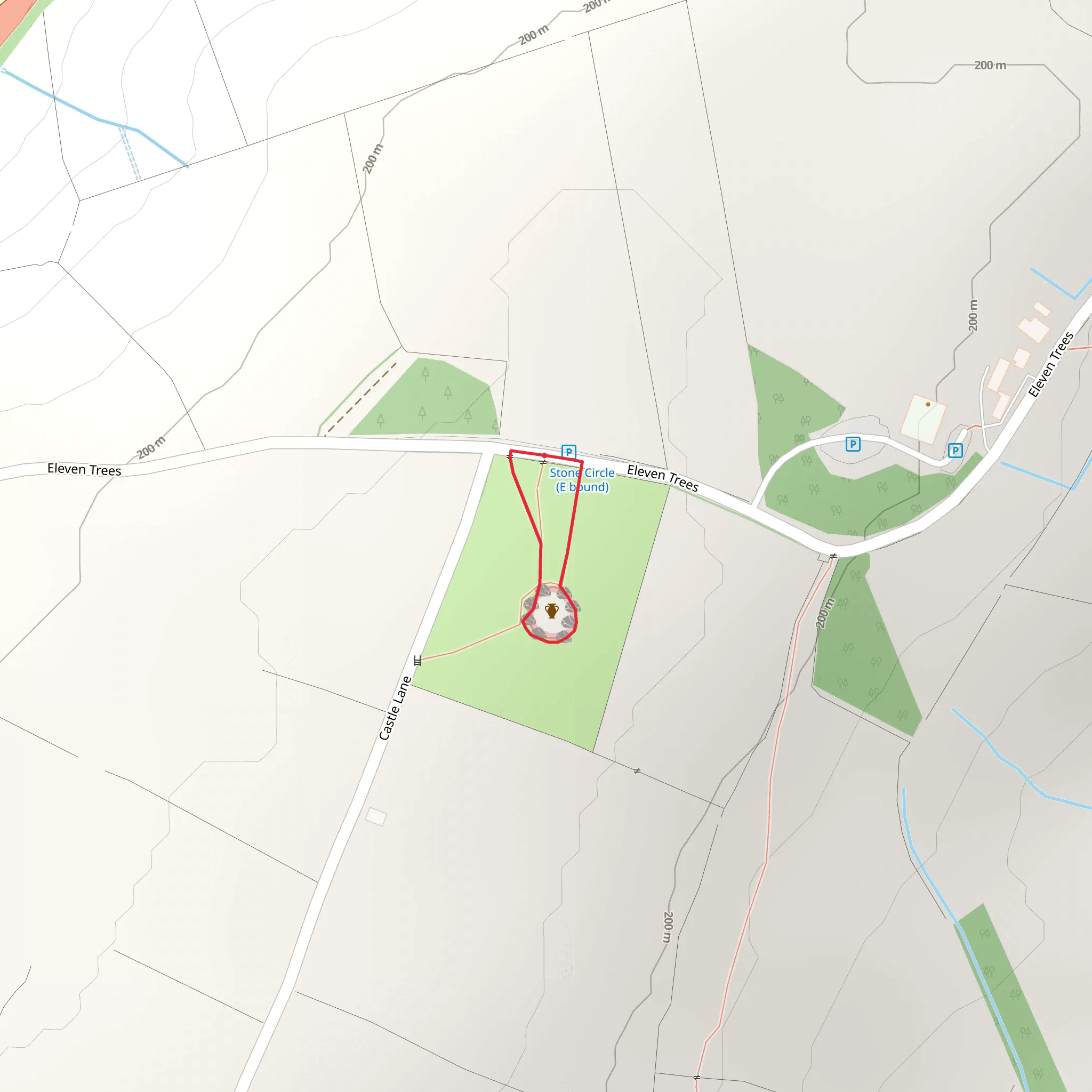 Castlerigg Stone Circle Loop mobile static map