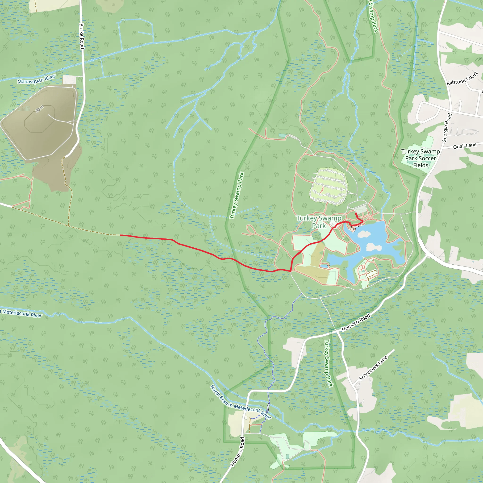 Turkey Swamp Park Walk mobile static map