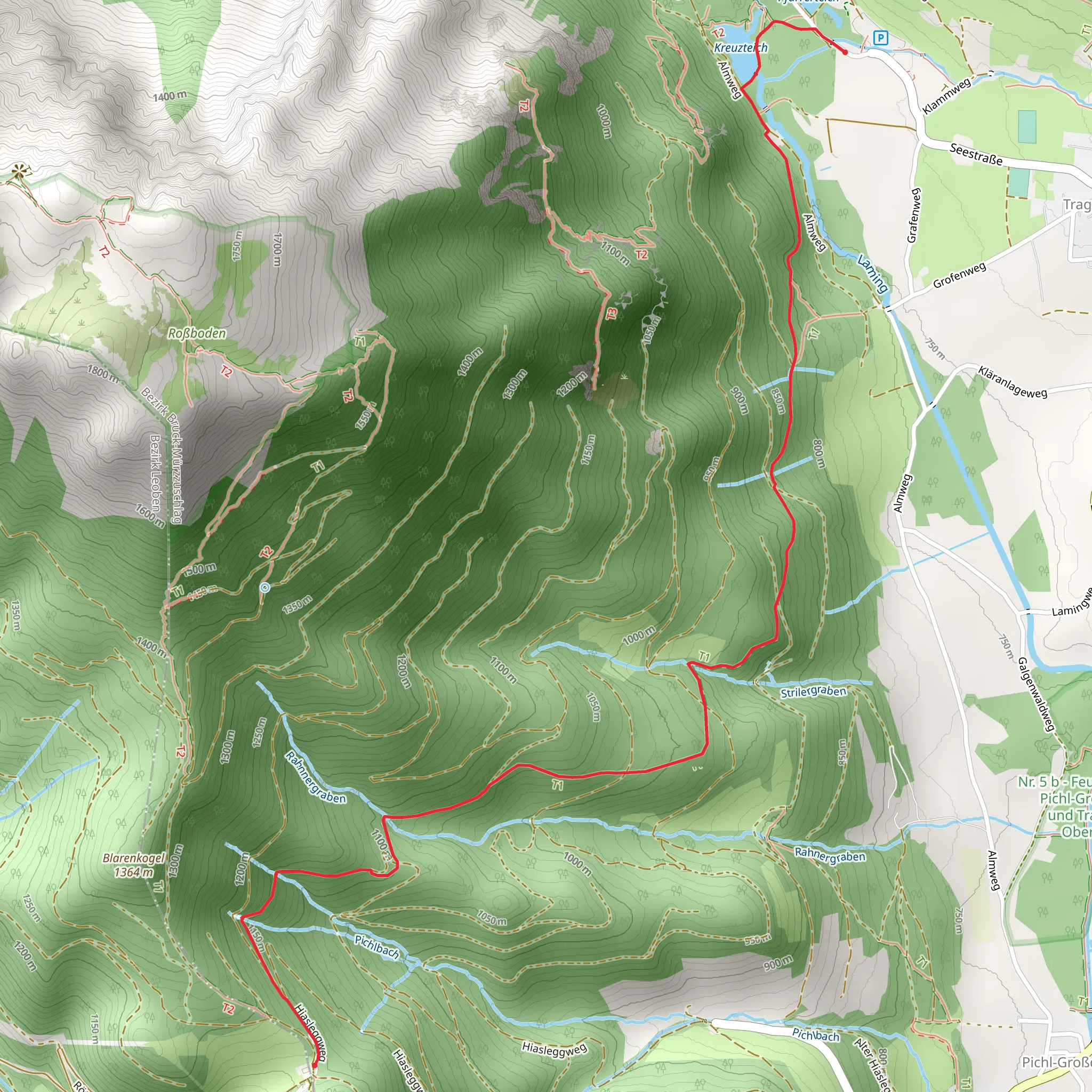 Hialsegg Hike mobile static map