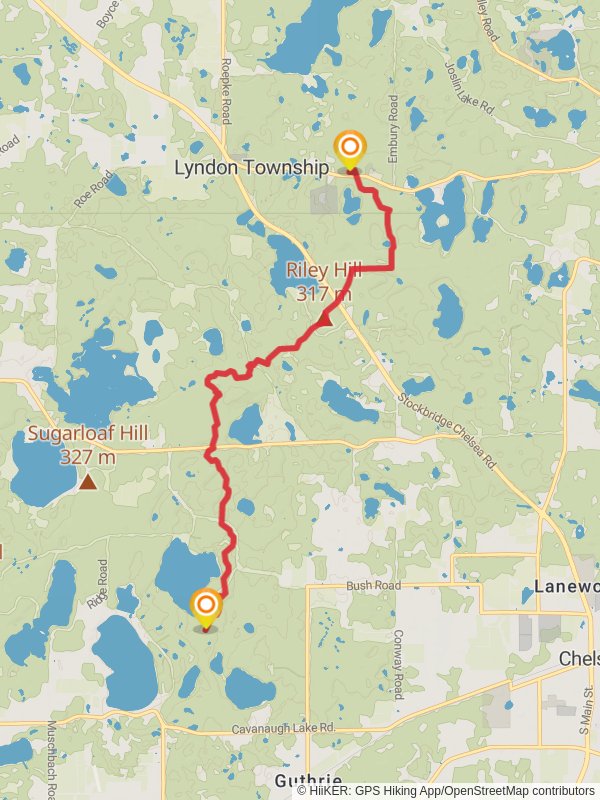 Waterloo-Pinckney Trail - Mill Lake