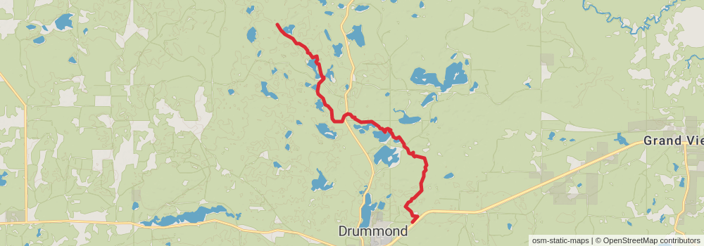 American Perimeter Trail - North Country Primary stage 130 Map