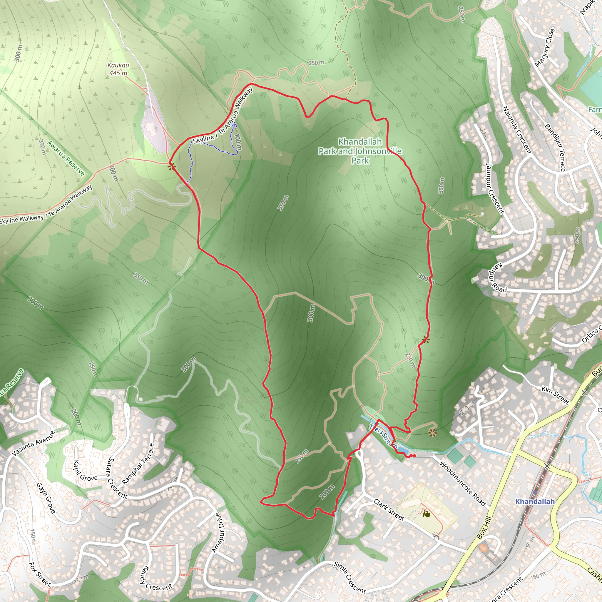Mount Kaukau Summit Loop mobile static map